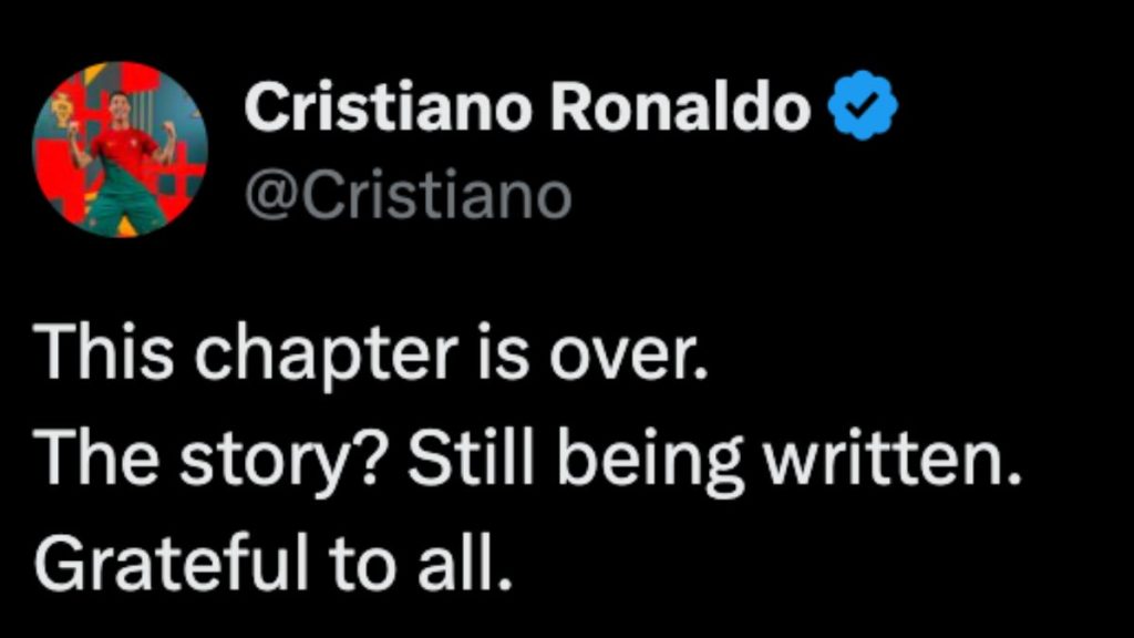 Tweet De Cr7 - Hola Mty Cristiano-ronaldo-al-nassr-salida-de-la-liga-árabe
