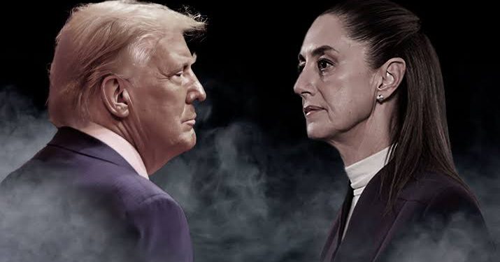 Two Adults in Suits Face Each Other in Profile Against a Smoky Dark Backdrop. - Hola Mty