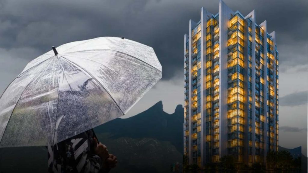 Desarrollo-vertical-en-monterrey - Hola Mty Desarrollo Vertical En Monterrey Frente a Las Lluvias Representadas En La Imágen Con Una Persona Cubriendose De La Lluvia Con Un Paraguas - Hola Mty